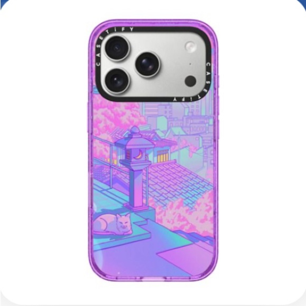 Casetify Vibrant Pink and Purple Phone Case